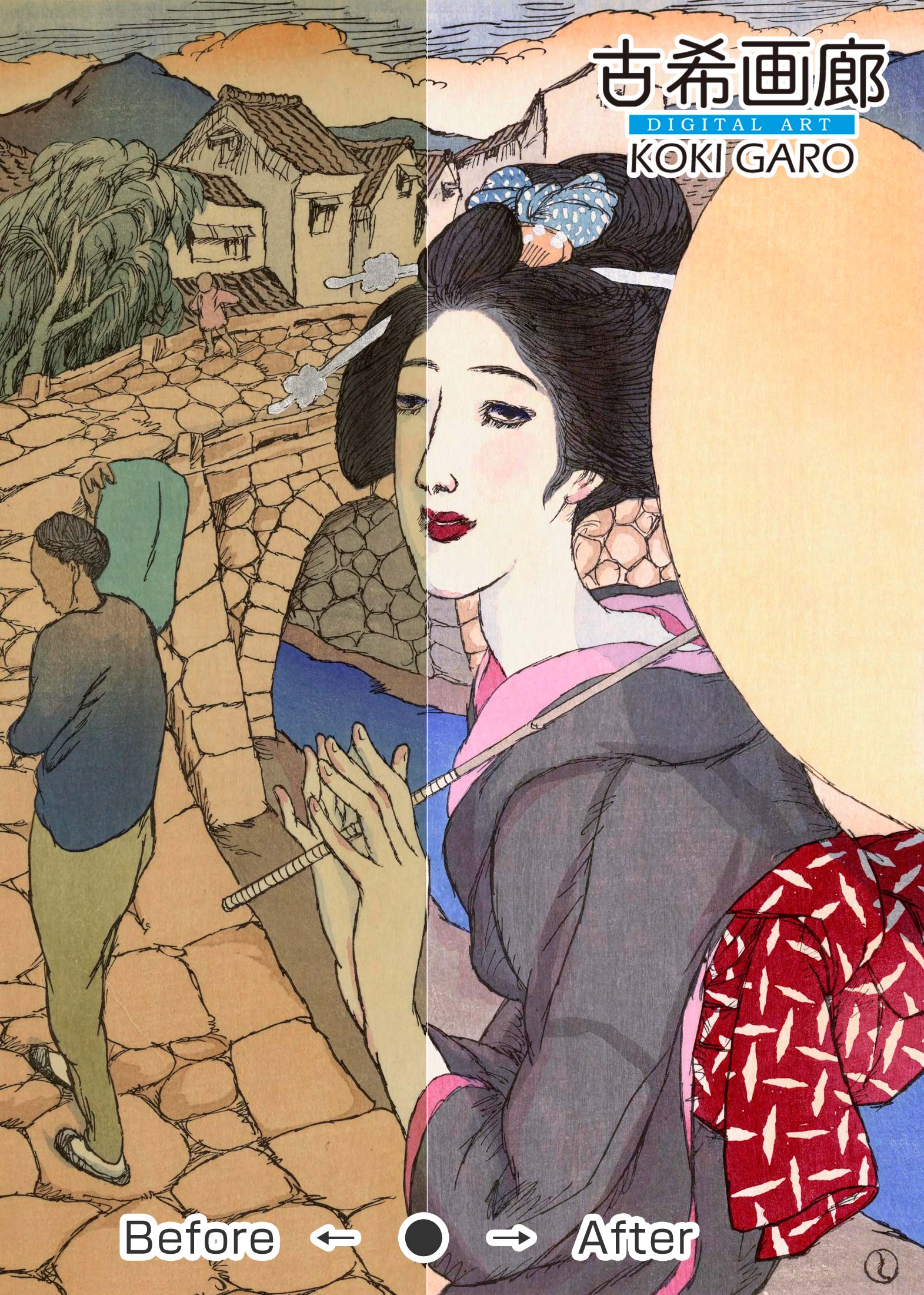 『眼鏡橋:長崎六景』竹久夢二 - 画像 (2)