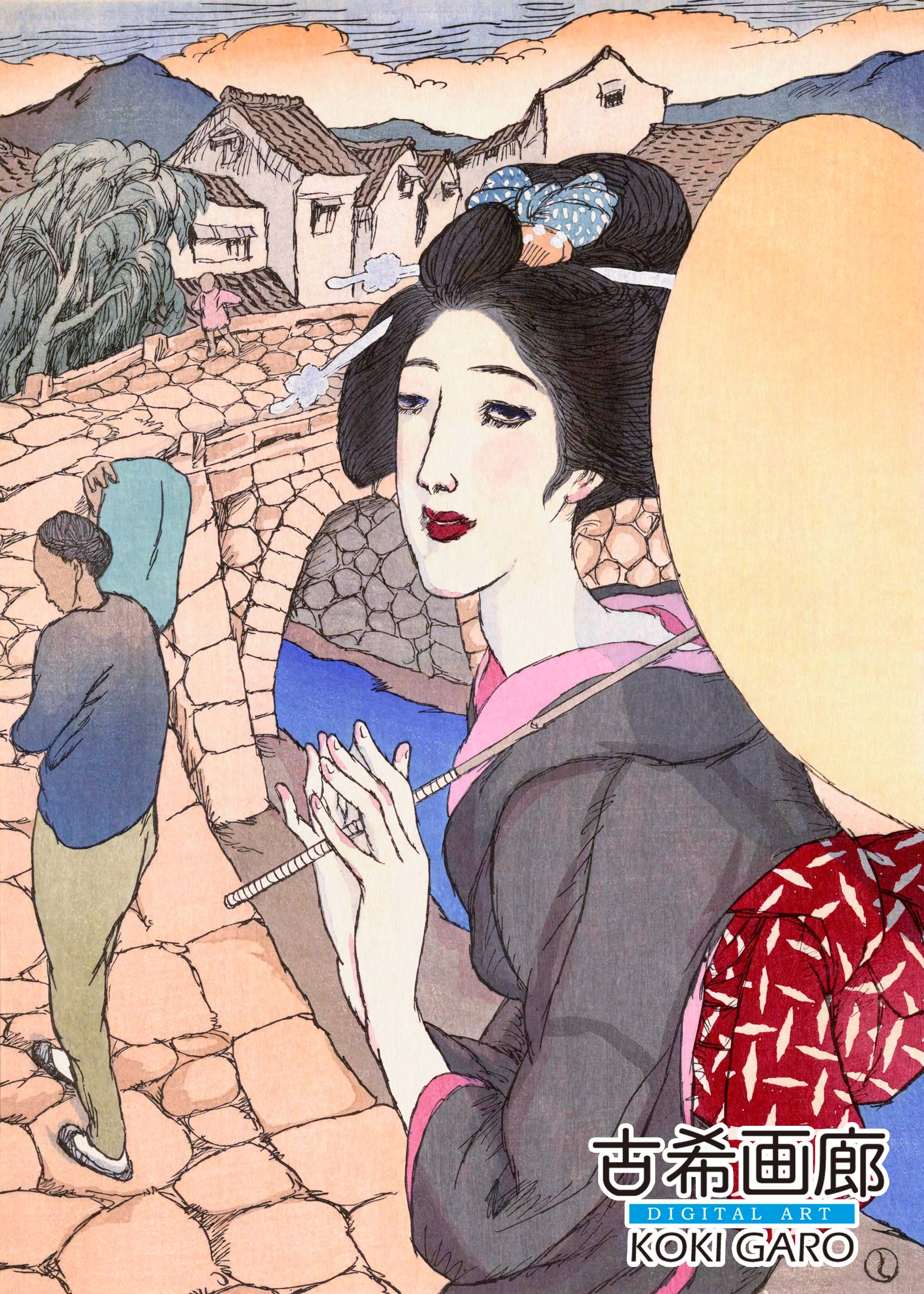 『眼鏡橋:長崎六景』竹久夢二 - 画像 (3)