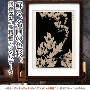 『華鬘草』玄圃瑤華 <br>伊藤若冲